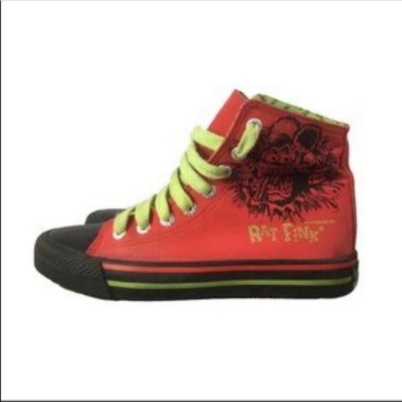 Underground ENGLAND | Vintage “Rat Fink” Canvas Shoes | 5 | RARE!!! - Picture 2 of 7